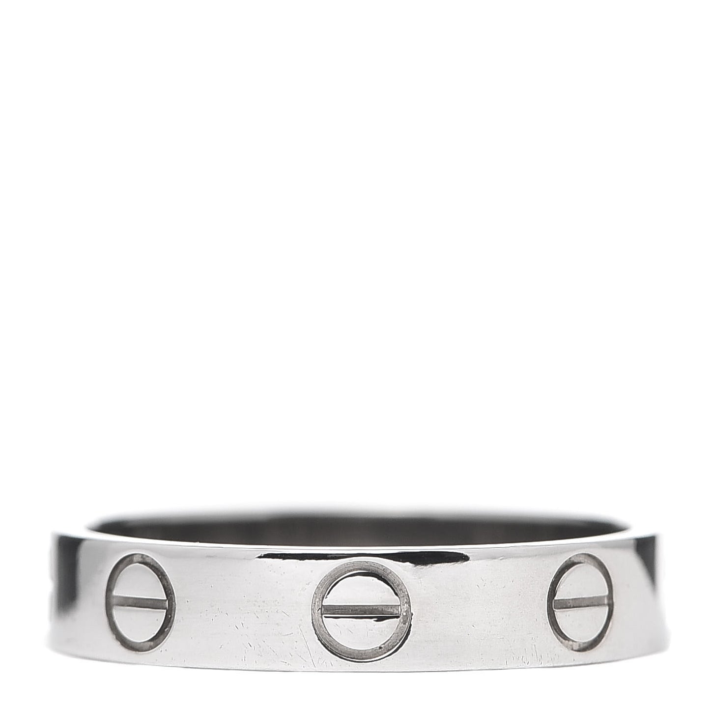 18K White Gold 3.5mm LOVE Wedding Band Ring 51 5.75