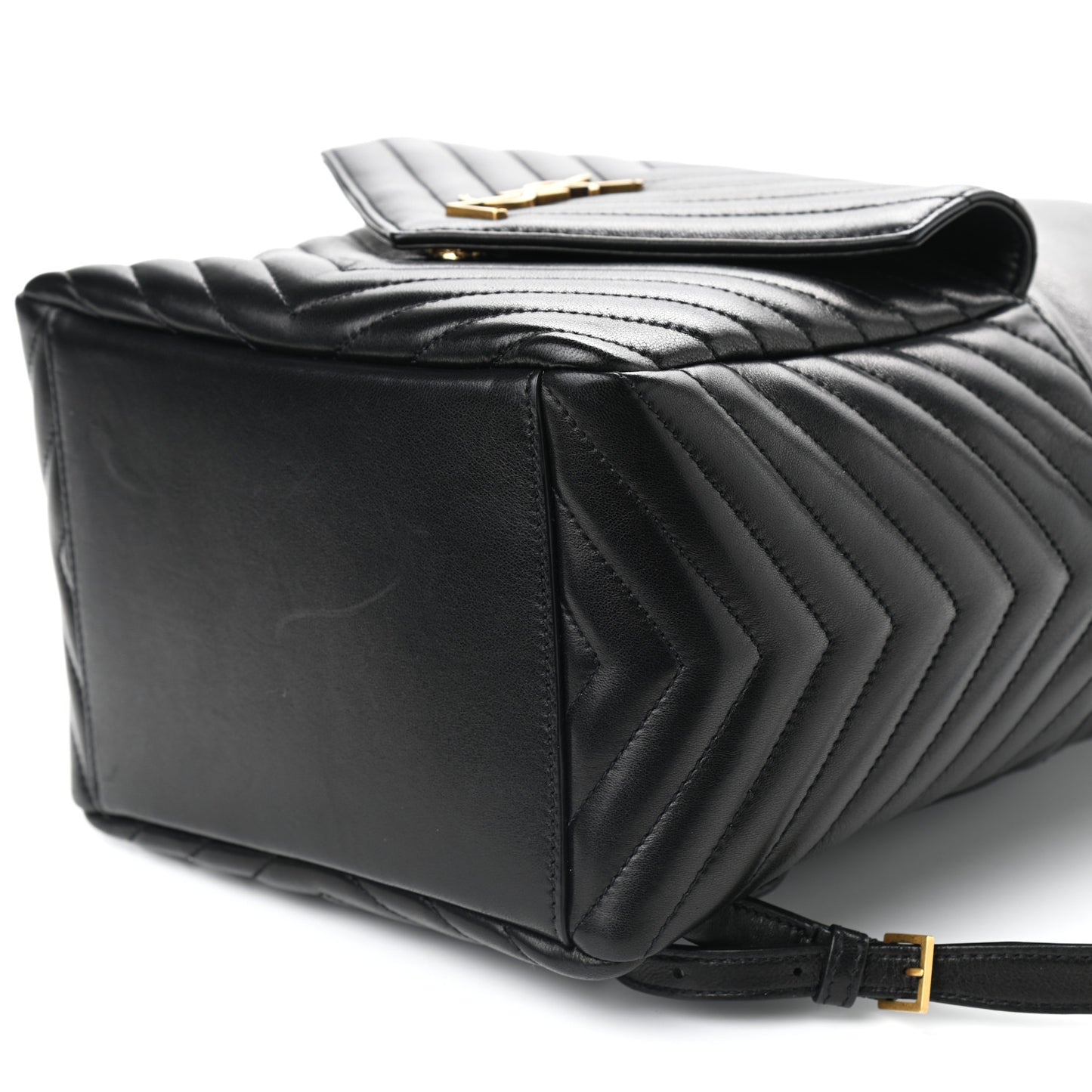 Lambskin Matelasse Monogram Joe Backpack Black