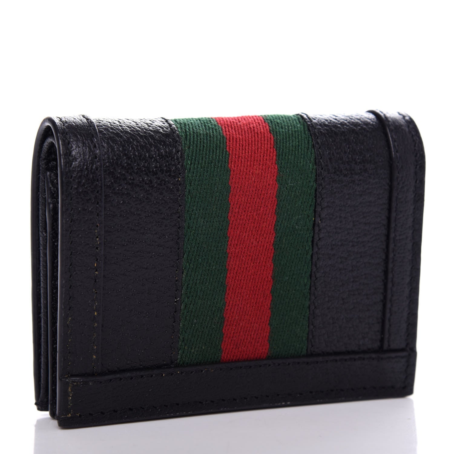Gucci Calfskin Web Ophidia Card Case Black 3 of 8