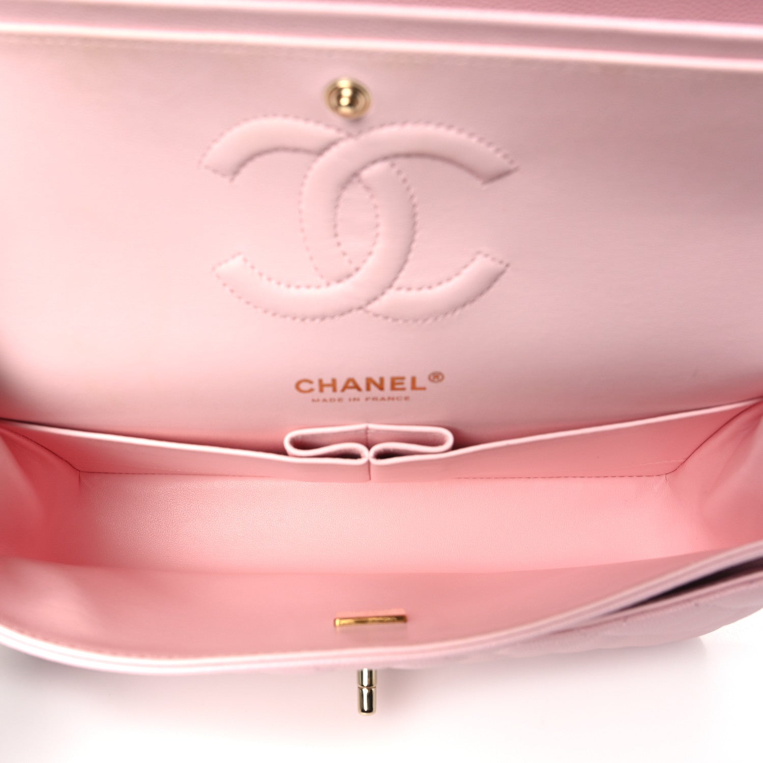 Chanel Caviar Quilted Medium Double Flap Light Pink 5 of 11