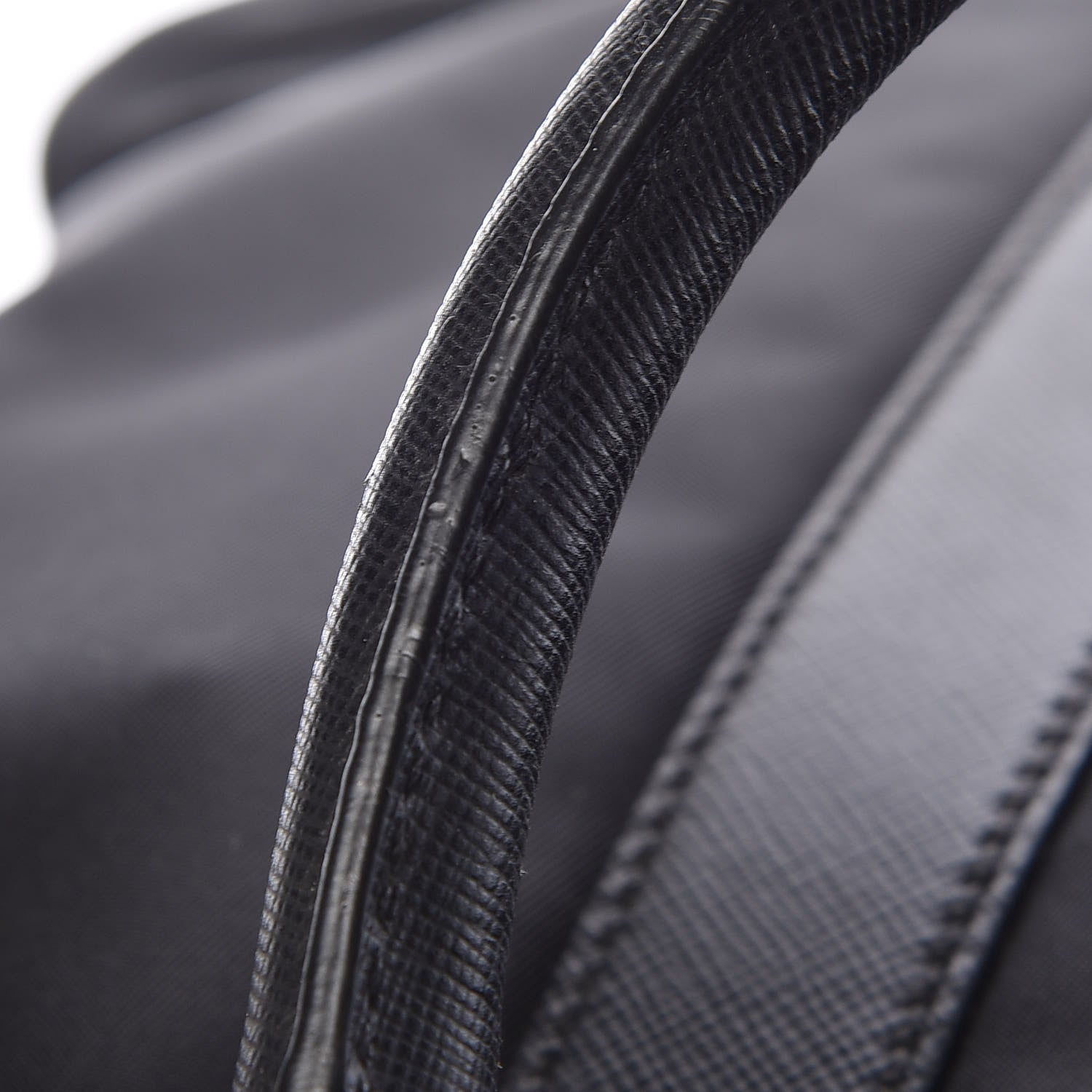 Prada Tessuto Nylon Saffiano Metal Triangle Logo Work Bag Black 28 of 34