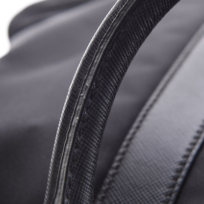 Prada Tessuto Nylon Saffiano Metal Triangle Logo Work Bag Black 28 of 34
