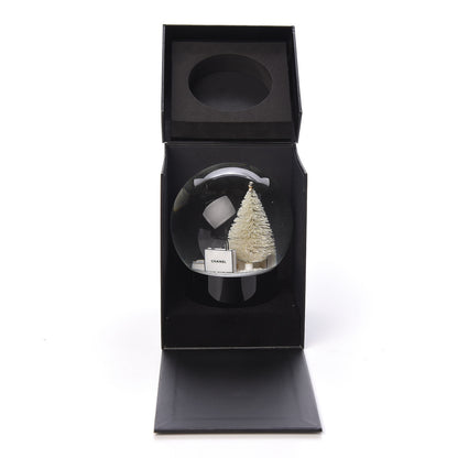 Chanel Glass Christmas Tree Shopping Bag Snow Globe 5 of 7