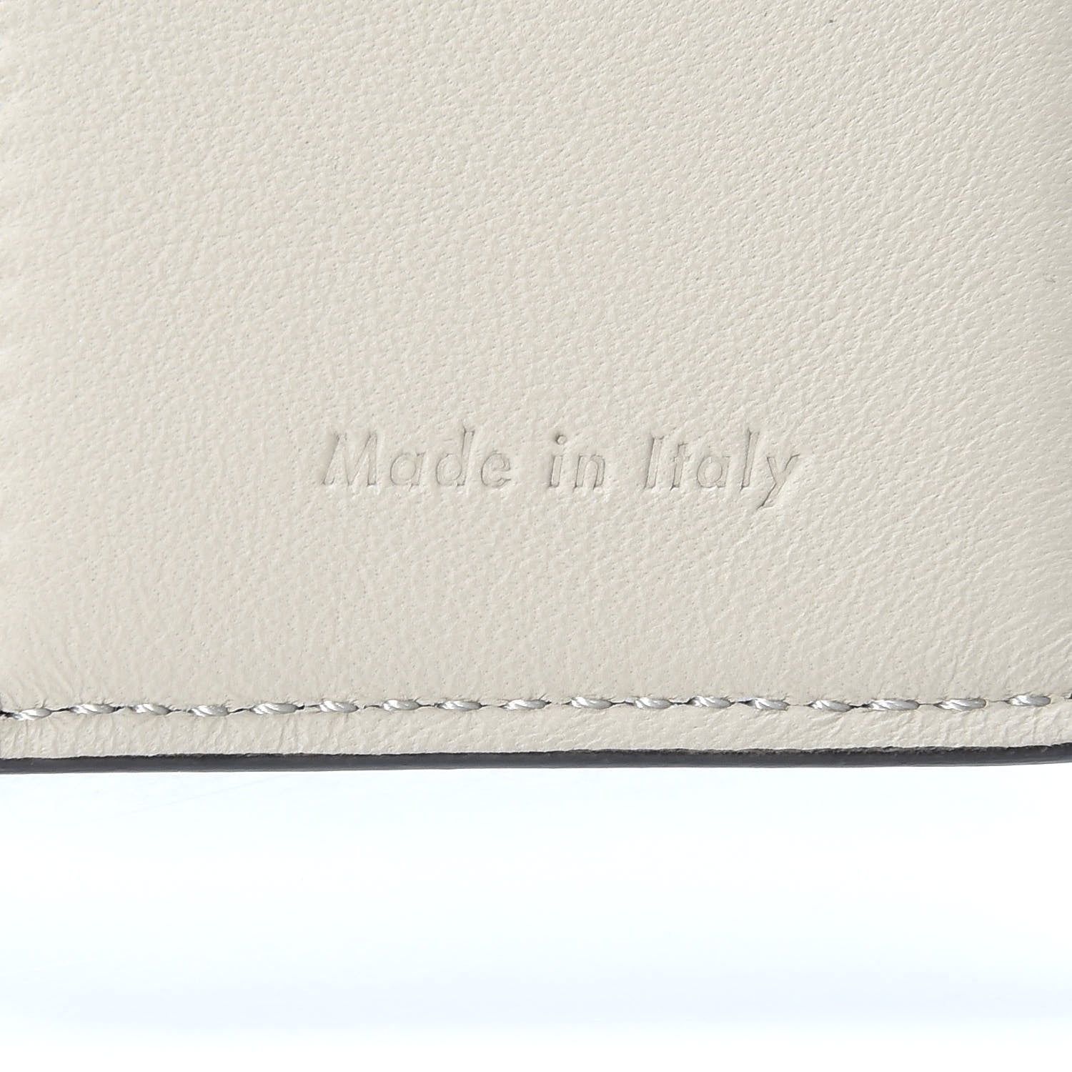 Celine Grained Calfskin Strap Passport Cover Black Chalk 8 of 9
