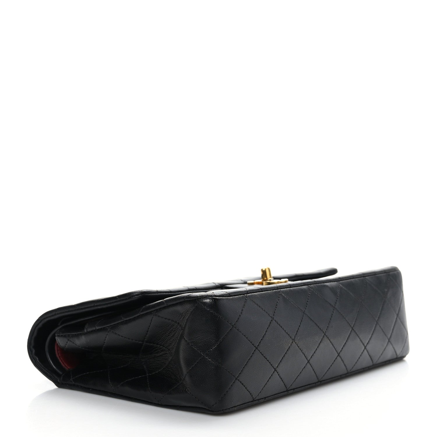 Chanel Lambskin Quilted Medium Double Flap Black 4 of 9