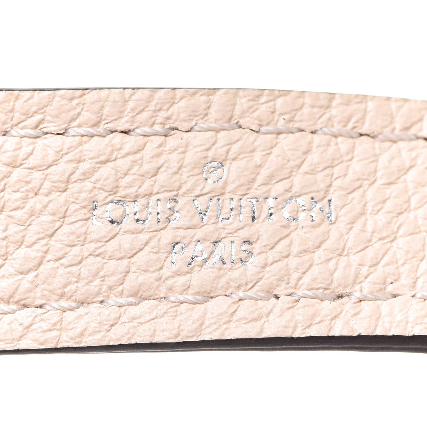 Calfskin Flowers Strap Creme