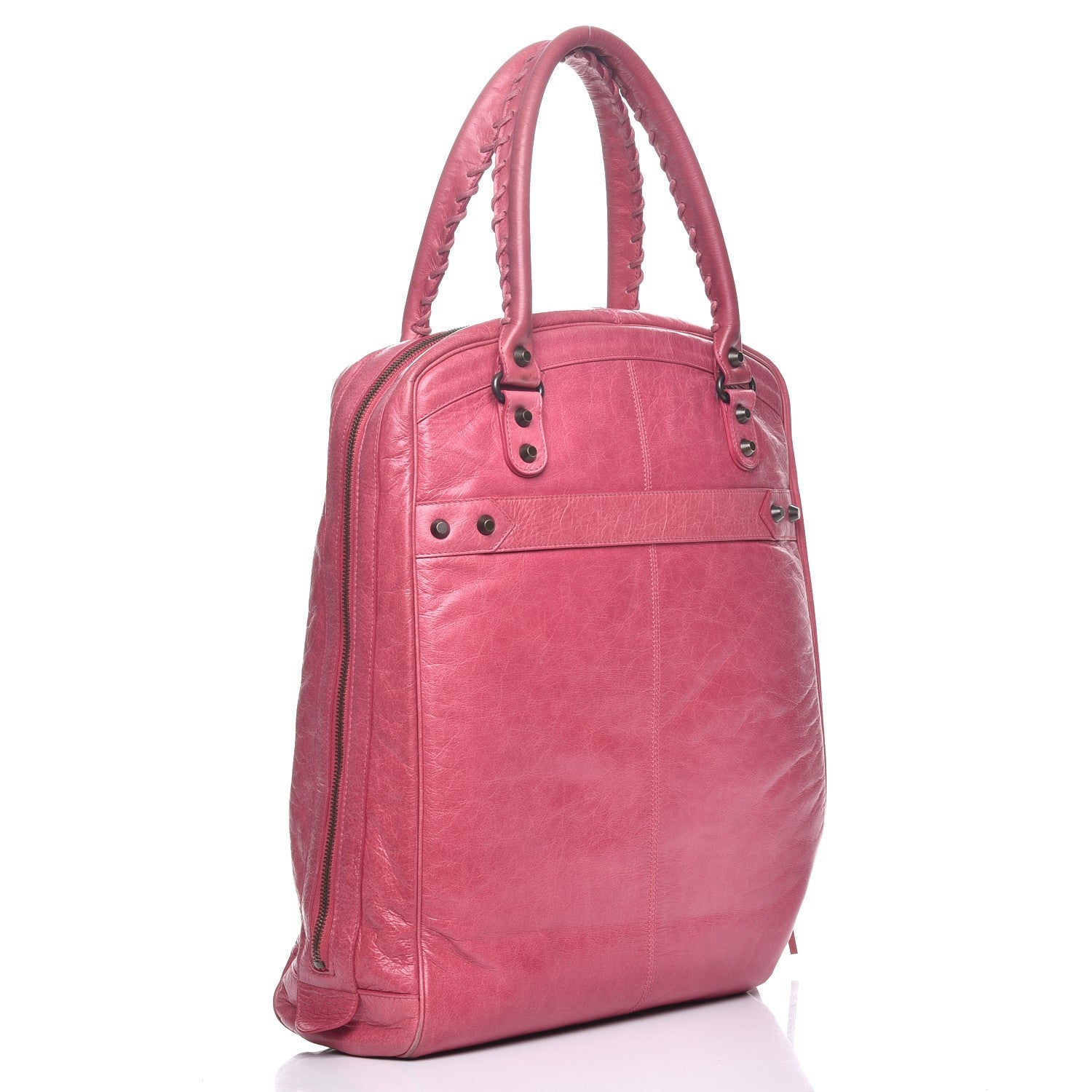 Balenciaga Agneau Classic Hardware Briefcase Tote Pivoine 3 of 8