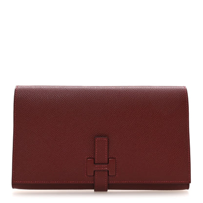 Hermes Epsom New H Passant Toutenmain Wallet Rouge H 1 of 8
