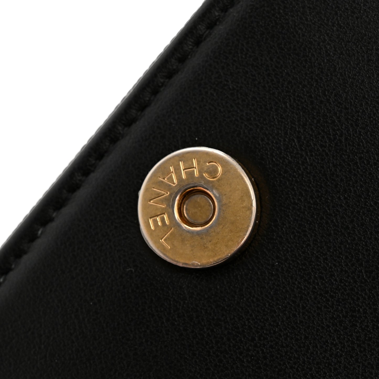 Caviar Quilted Boy Wallet On Chain WOC Black