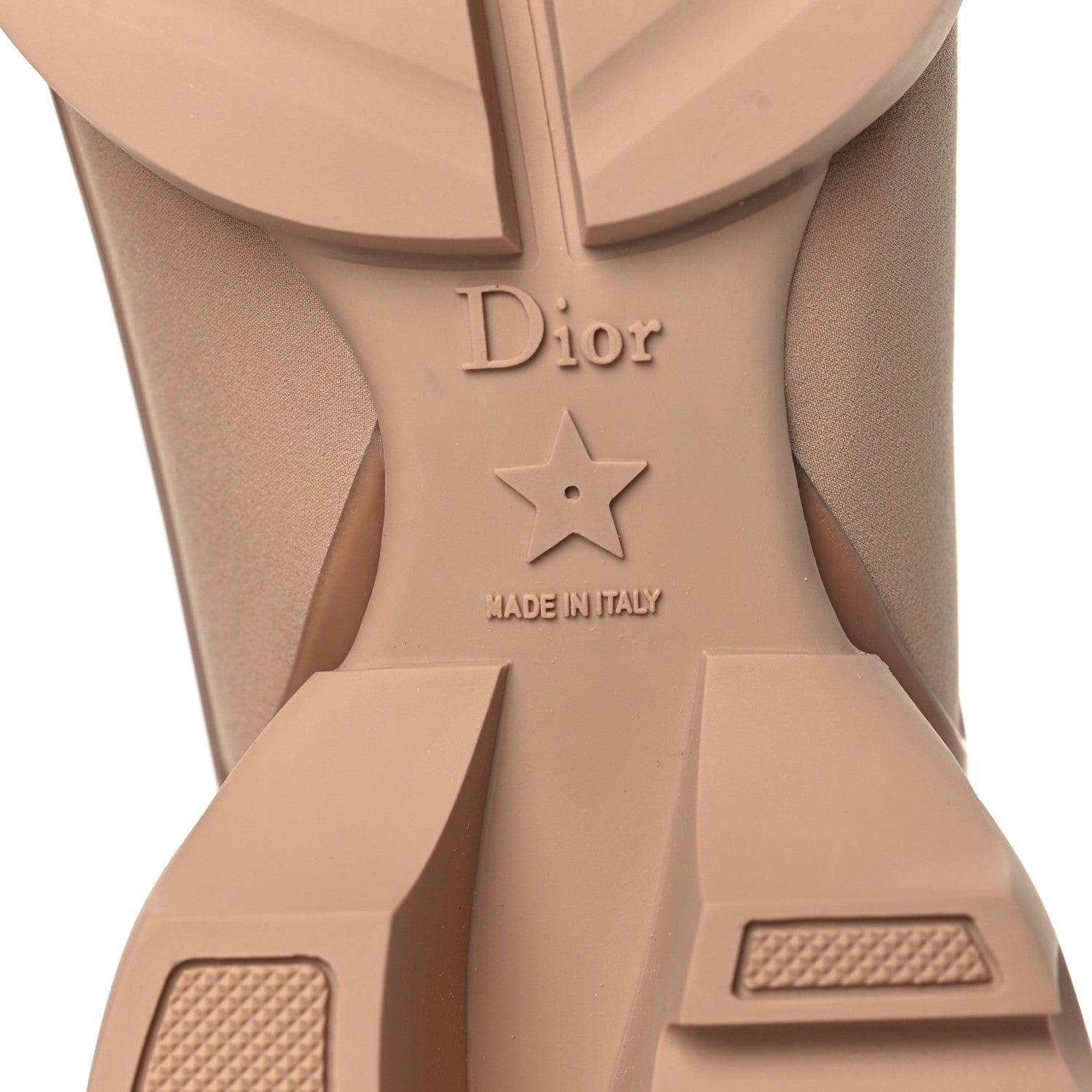 Christian Dior Neoprene Rubber Womens D-Connect Sneakers 39 Nude 6 of 8