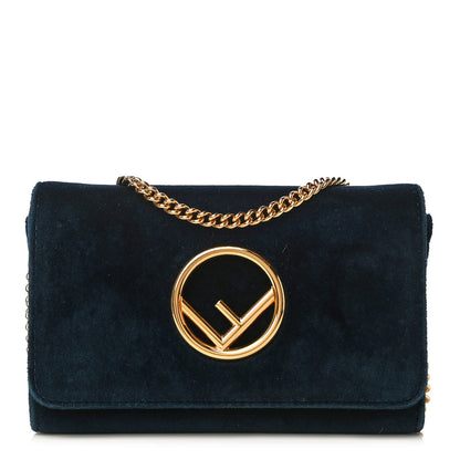 Fendi Velvet F is Fendi Wallet on Chain Blue 1 of 17
