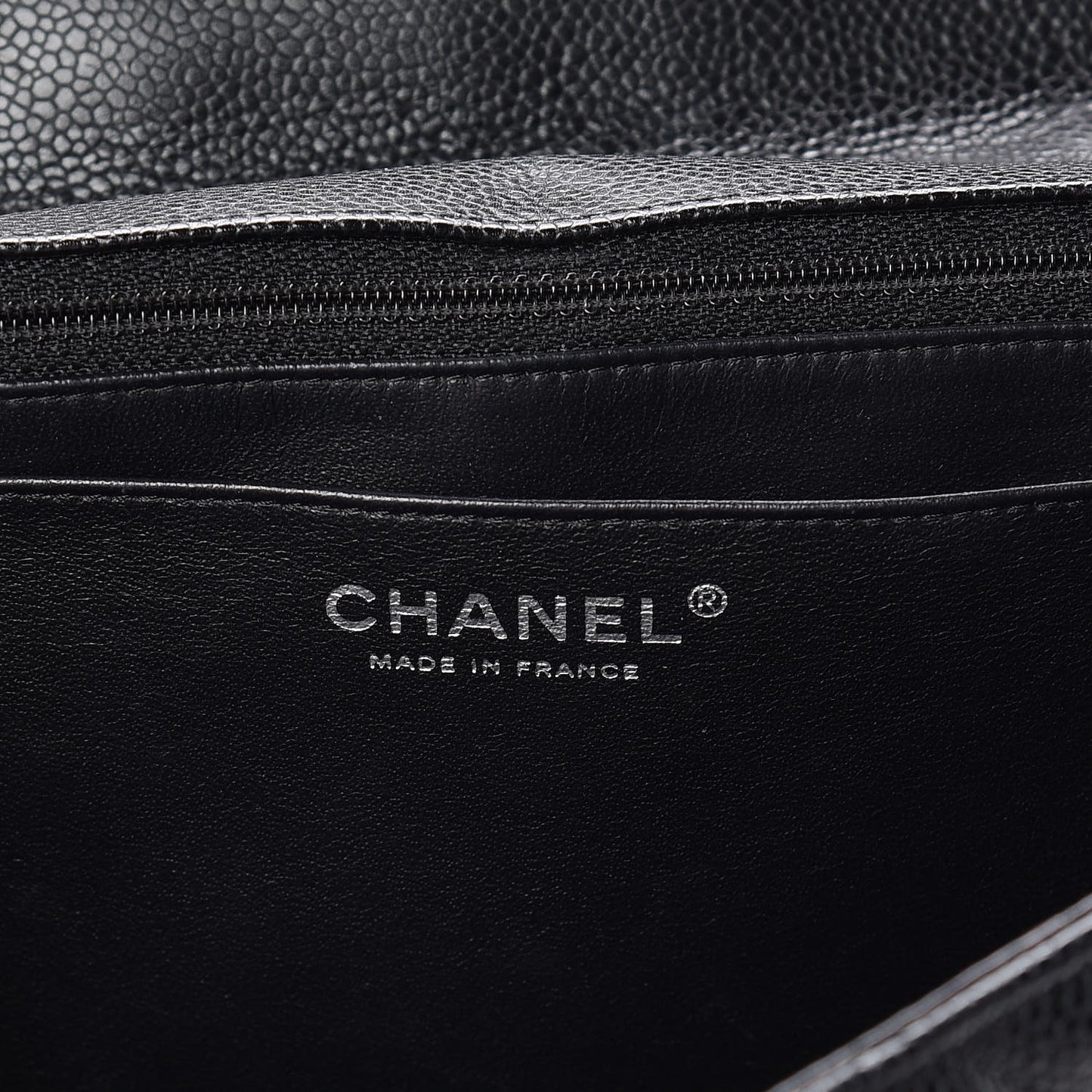 Caviar Quilted Jumbo Single Flap Black