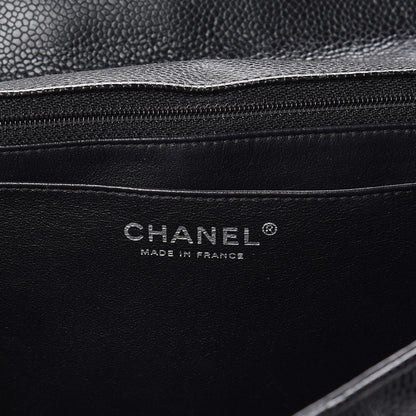 Chanel Caviar Quilted Jumbo Single Flap Black 6 of 23