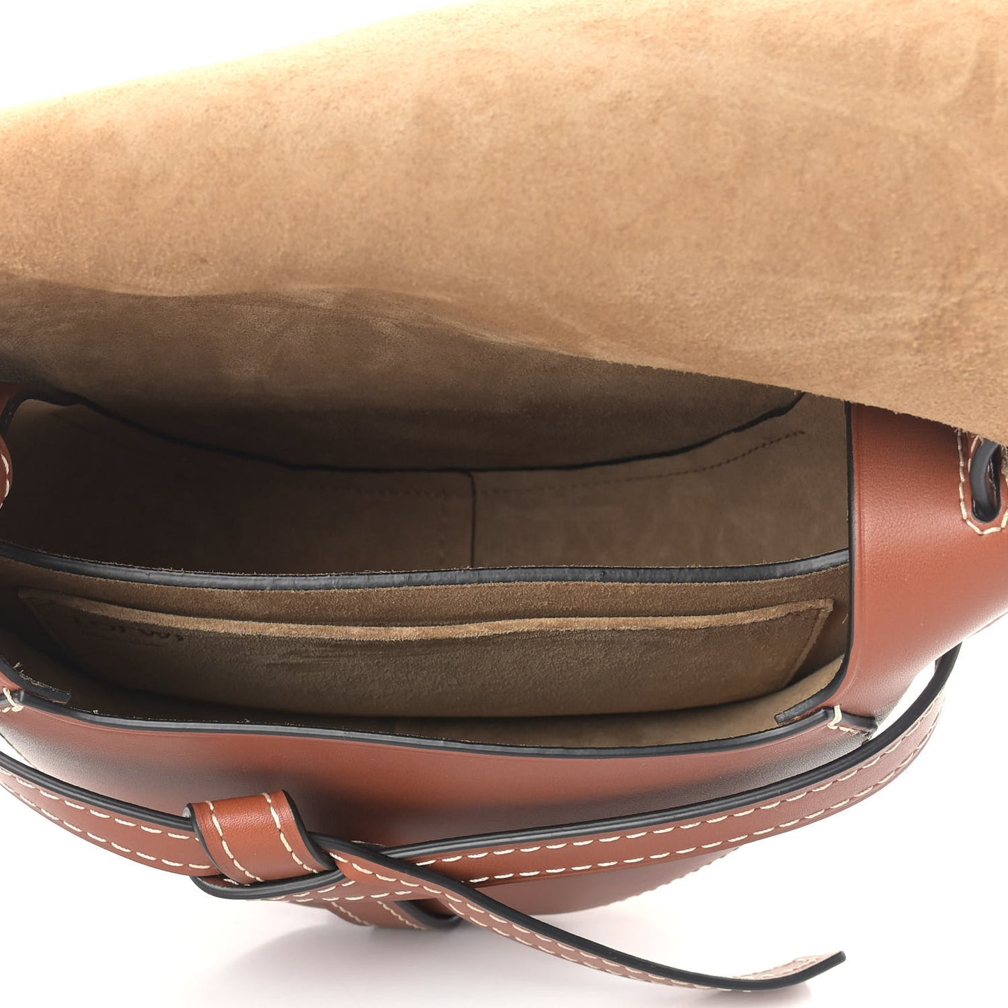 Calfskin Small Gate Crossbody Bag Rust