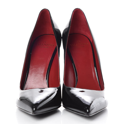 Valentino Garavani Patent VLTN 105mm Pumps 36.5 Black White 2 of 10