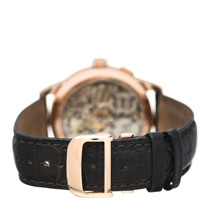 Jaeger-LeCoultre 18K Rose Gold Alligator 42mm Duometre Chronograph Manual Winding Watch Q6012420 3 of 7