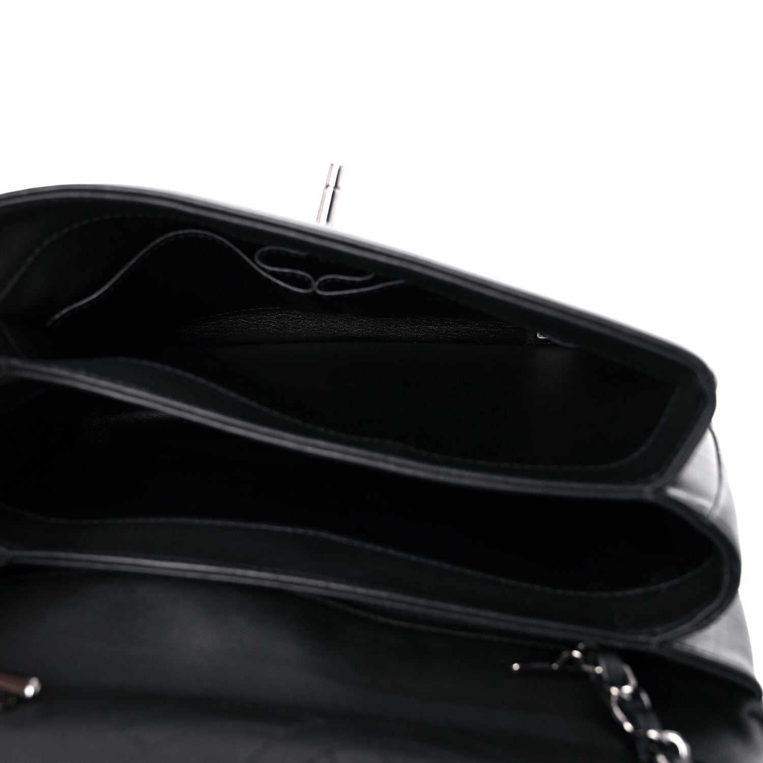Chanel Calfskin Small Trendy CC Dual Handle Flap Bag Black 4 of 15