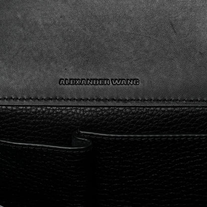 Alexander Wang Pebbled Calfskin Large Prisma Skeletal Tote Black Silver Hardware 5 of 20