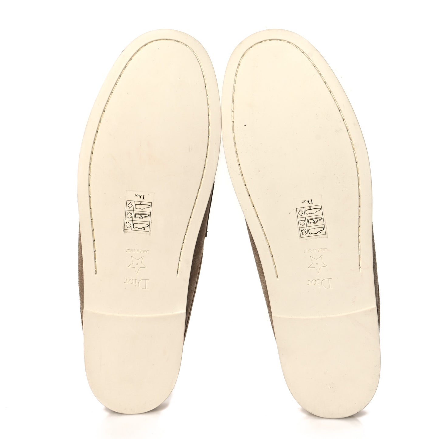 Suede Goatskin Boy Loafer Mule 39 Rope Beige