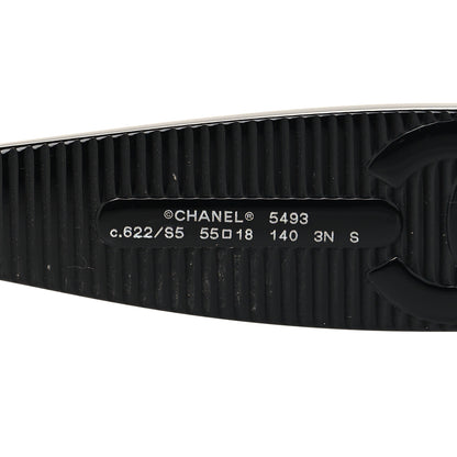 Chanel Acetate Rectangle Sunglasses 5493 Black 5 of 7