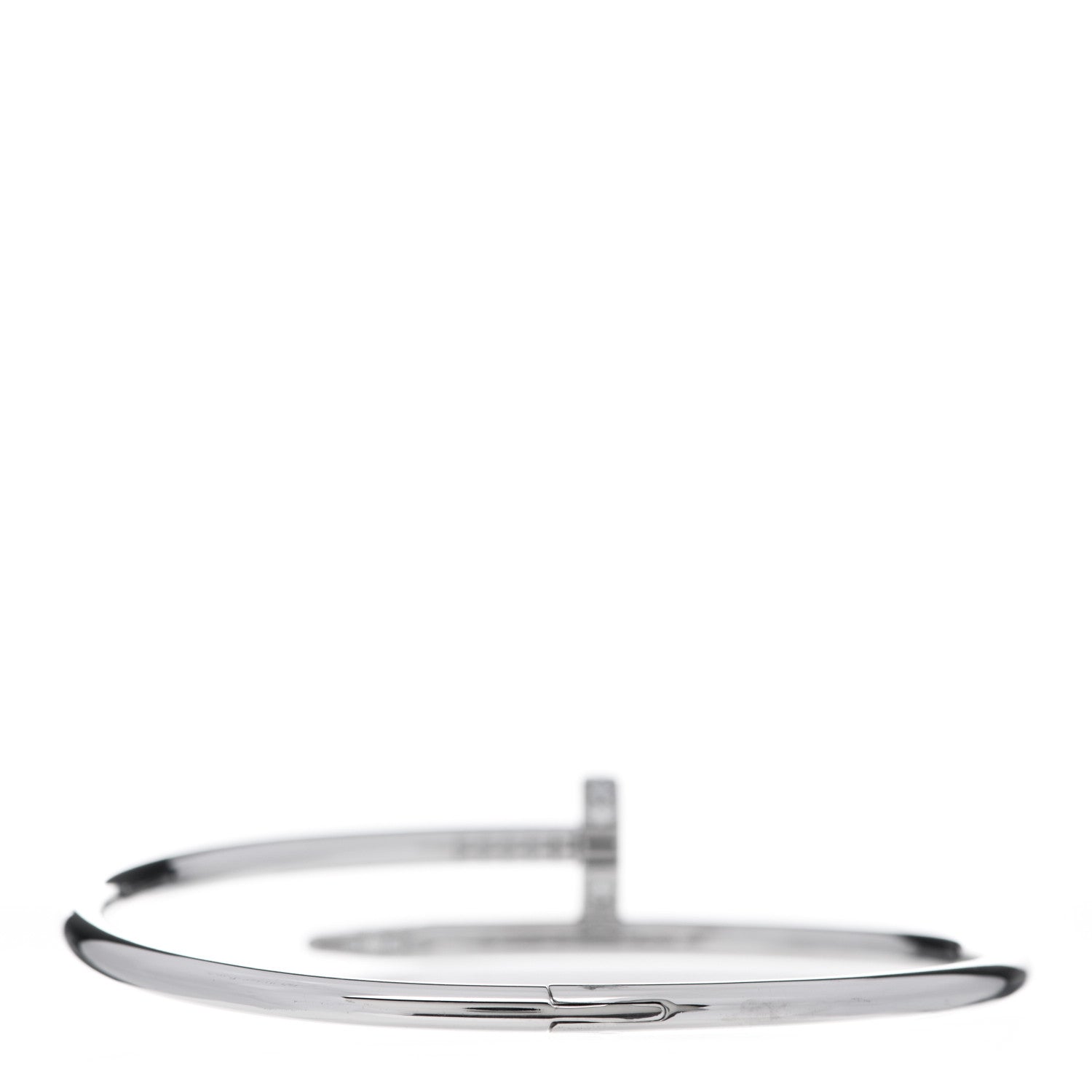 Cartier 18K White Gold Diamond Juste Un Clou Bracelet 18 3 of 6