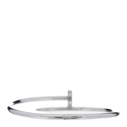 Cartier 18K White Gold Diamond Juste Un Clou Bracelet 18 3 of 6