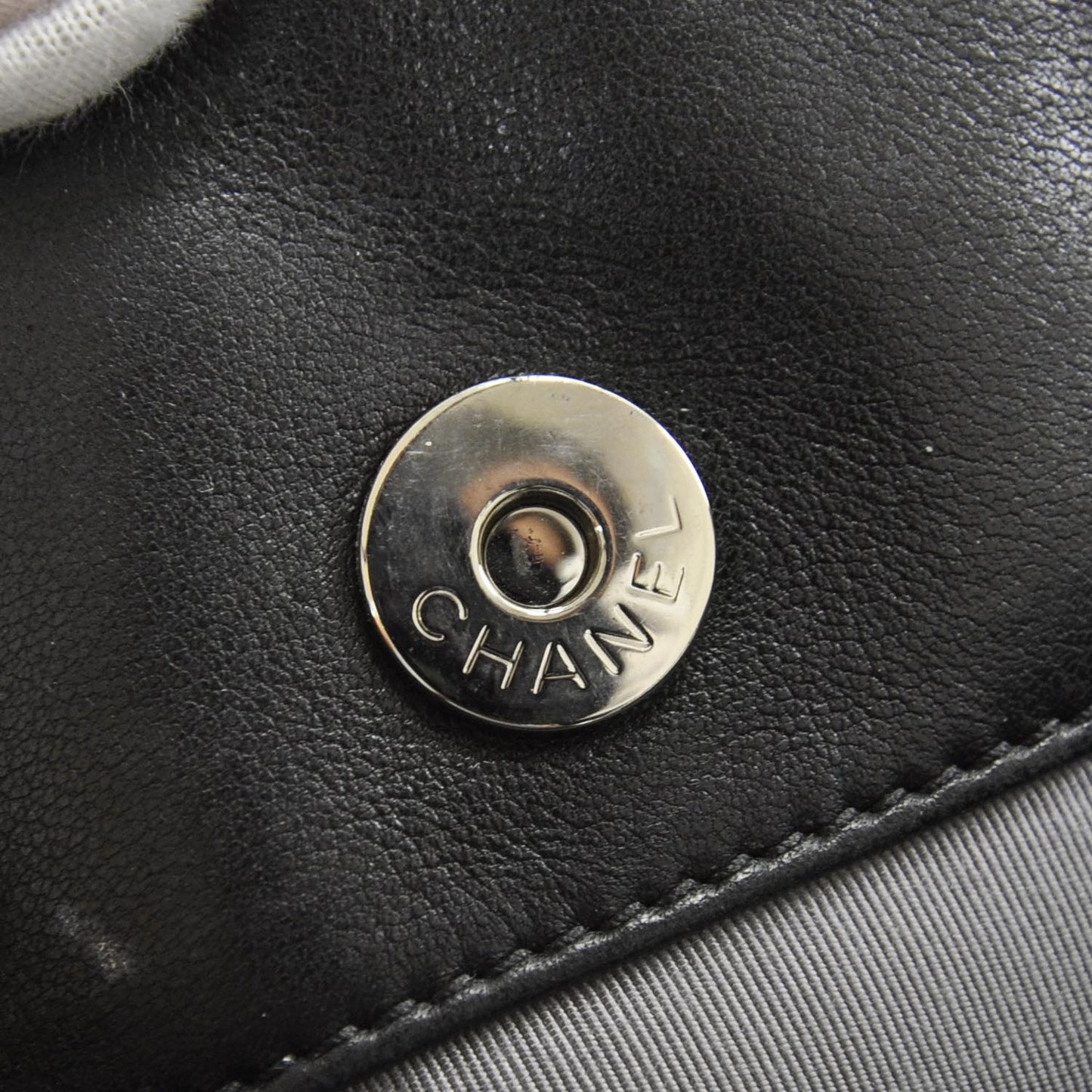 Lambskin Executive Cerf Shopper Tote Black Beige