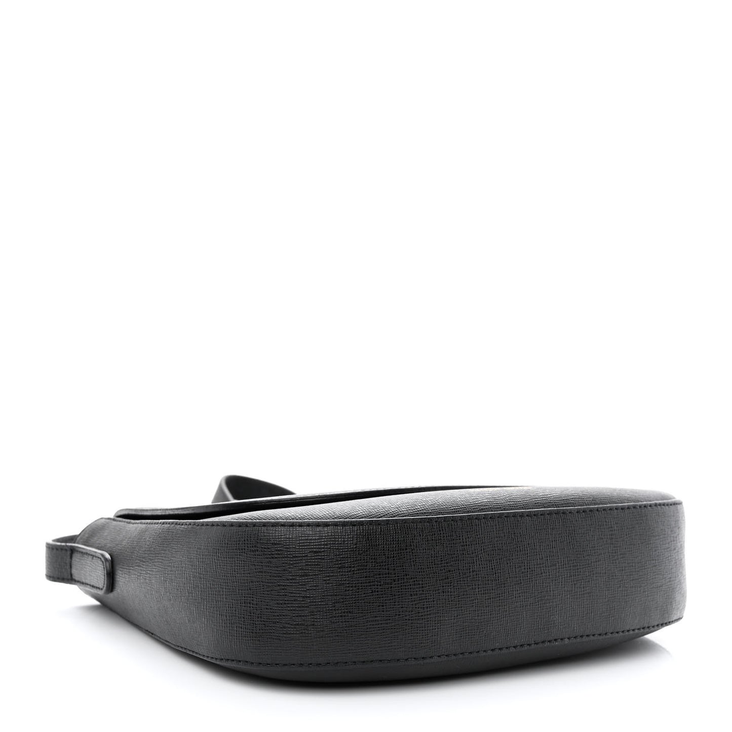 Calfskin Flap Crossbody Bag Black