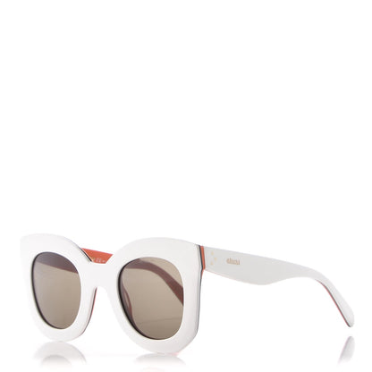 Celine Marta Sunglasses CL 41093/S White Orange 1 of 7