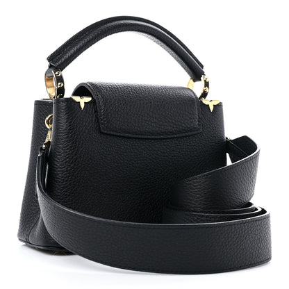 Louis Vuitton Taurillon Embellished Flower Crown Capucines Mini Black 3 of 9