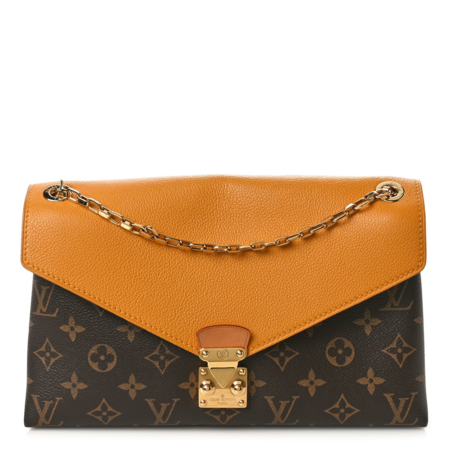 Louis Vuitton LOUIS VUITTON Monogram Pallas Chain Safran 1 of 10