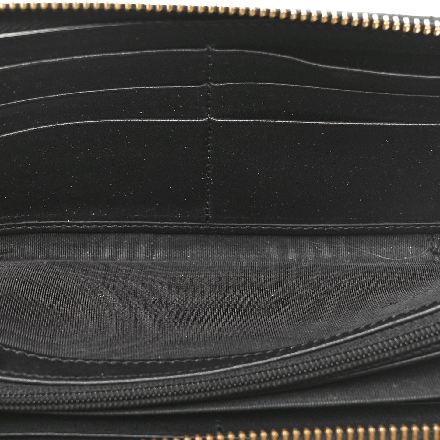 GG Supreme Monogram Bees Zip Around Wallet