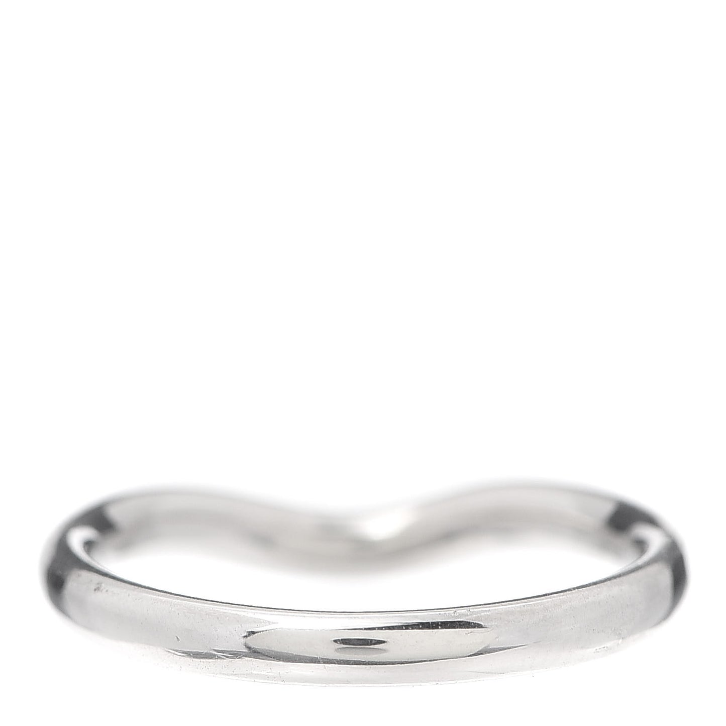 Platinum Diamond Elsa Peretti Curved Wedding Band Ring 49 5