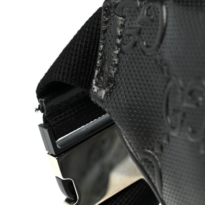 Gucci Calfskin GG Tennis Embossed Pocket Belt Bag Black 11 of 11