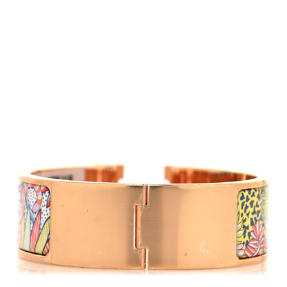 Hermes Enamel Printed Wide Clic Clac H Bracelet GM Pastel Acidule 3 of 4