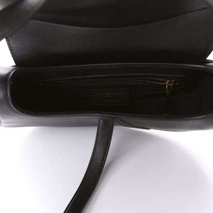 Christian Dior Grained Calfskin Saddle Bag Black 5 of 11