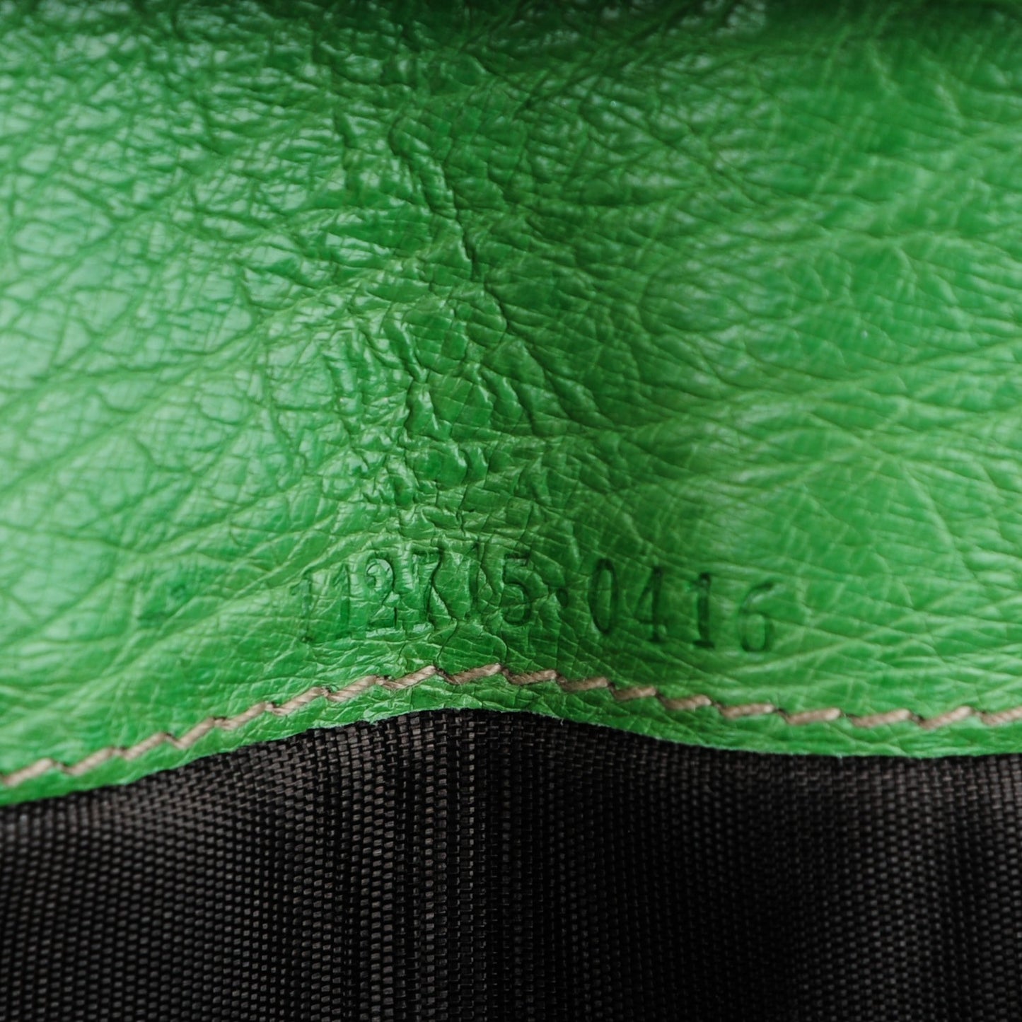 Ostrich Metal Bar Continental Wallet Green