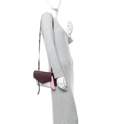 Givenchy Calfskin Duetto Crossbody Bag Burgundy Pink 3 of 17