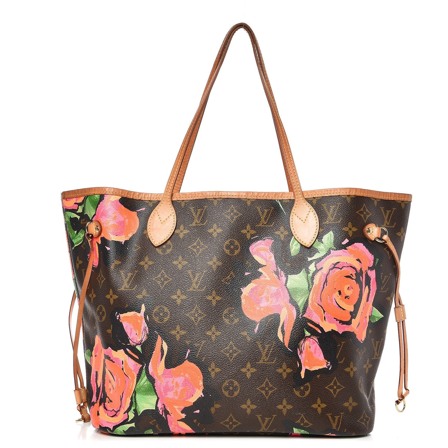 Louis Vuitton Monogram Roses Neverfull MM 1 of 16