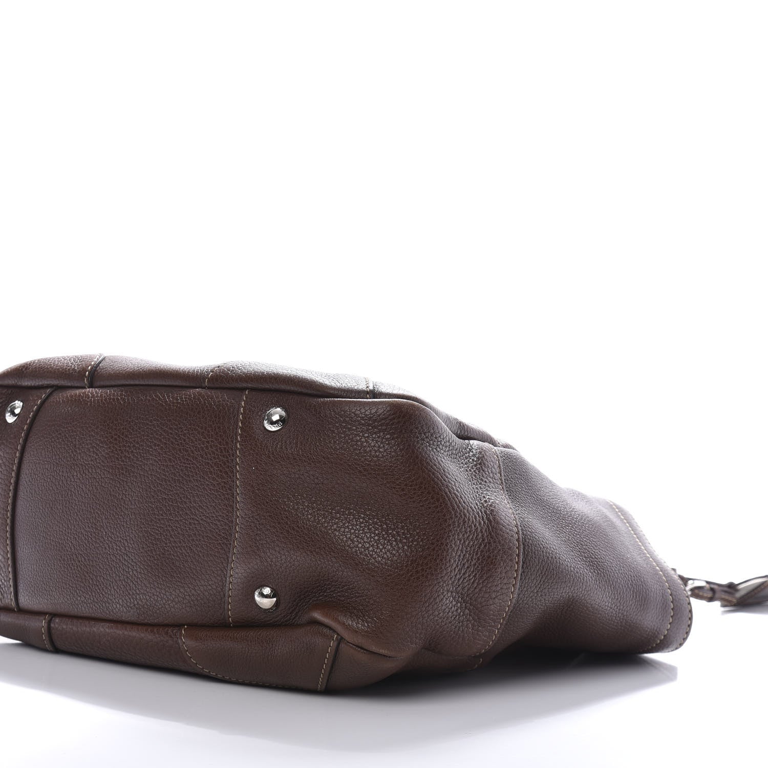 Prada Vitello Daino Side Pocket Hobo Bruciato 7 of 14