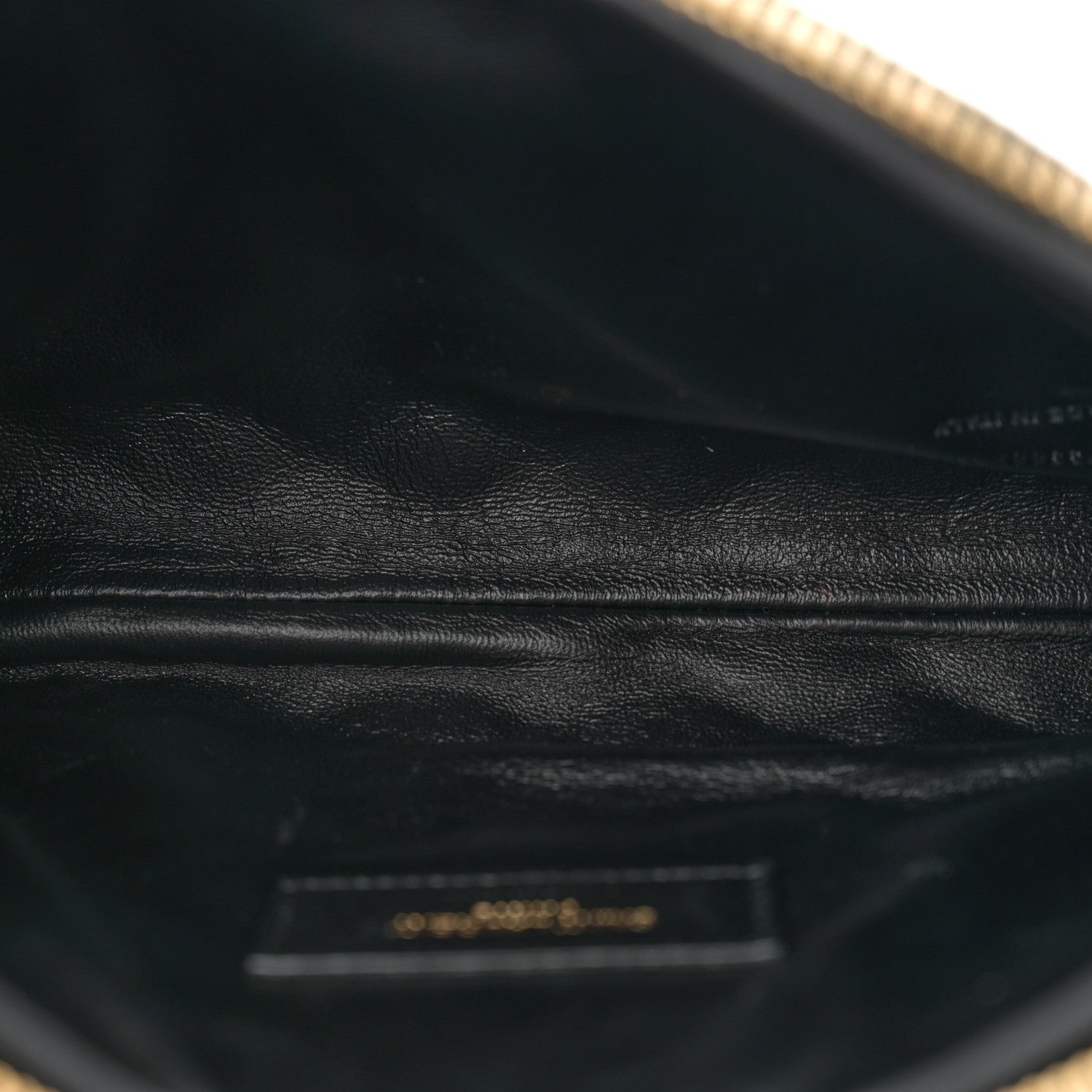 Saint Laurent Lambskin Quilted Gaby Zipped Pouch Black 5 of 11