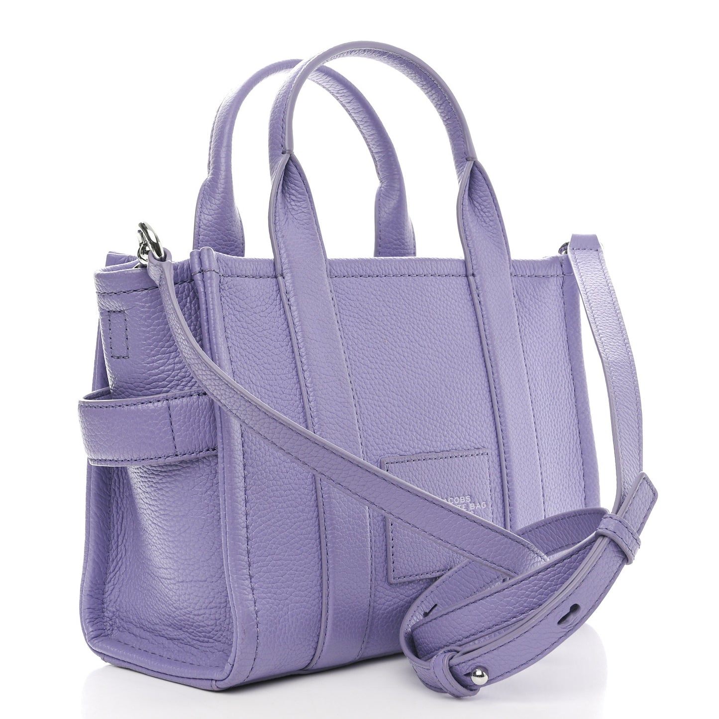 Grained Calfskin Mini The Tote Bag Purple