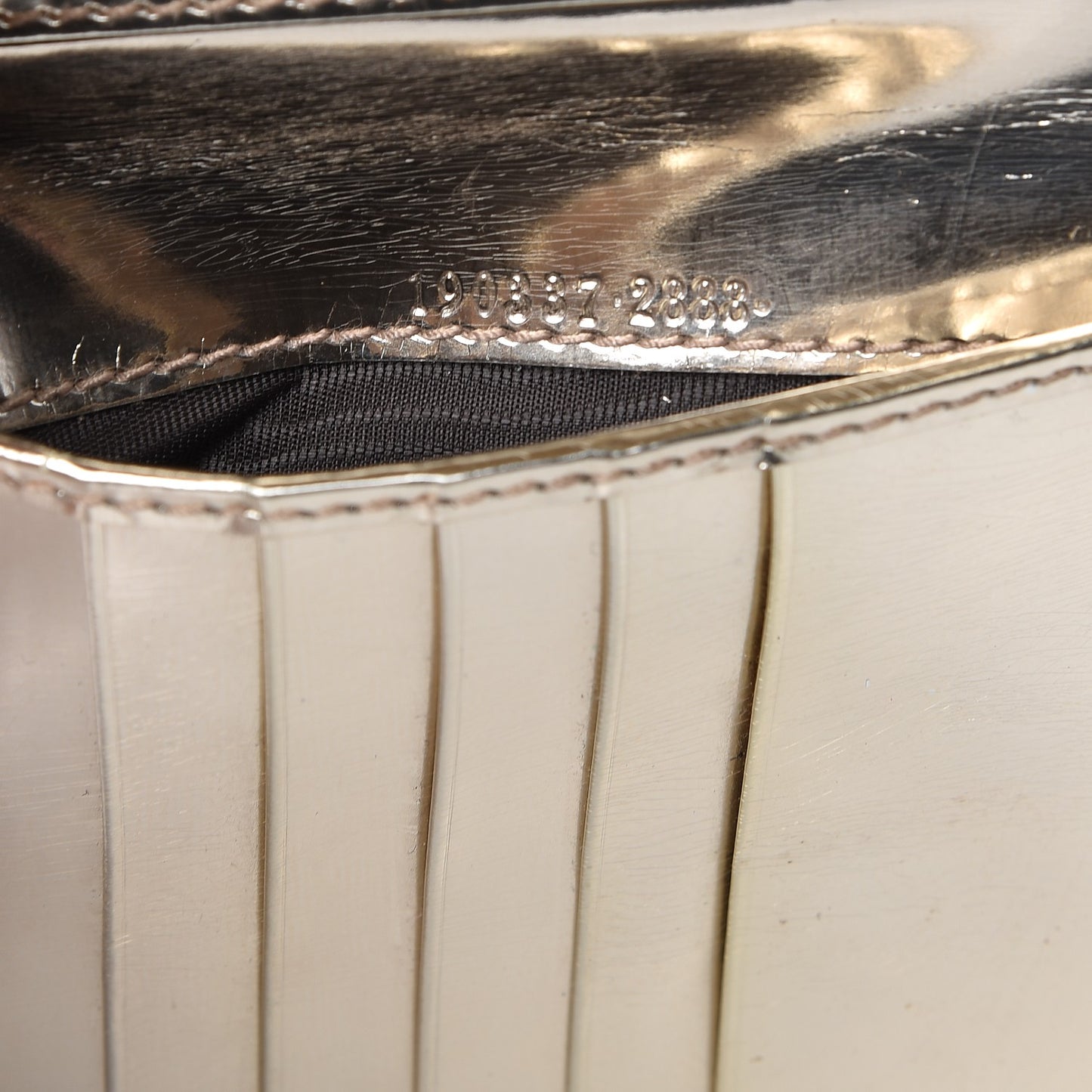 Monogram Joy French Flap Wallet White Silver