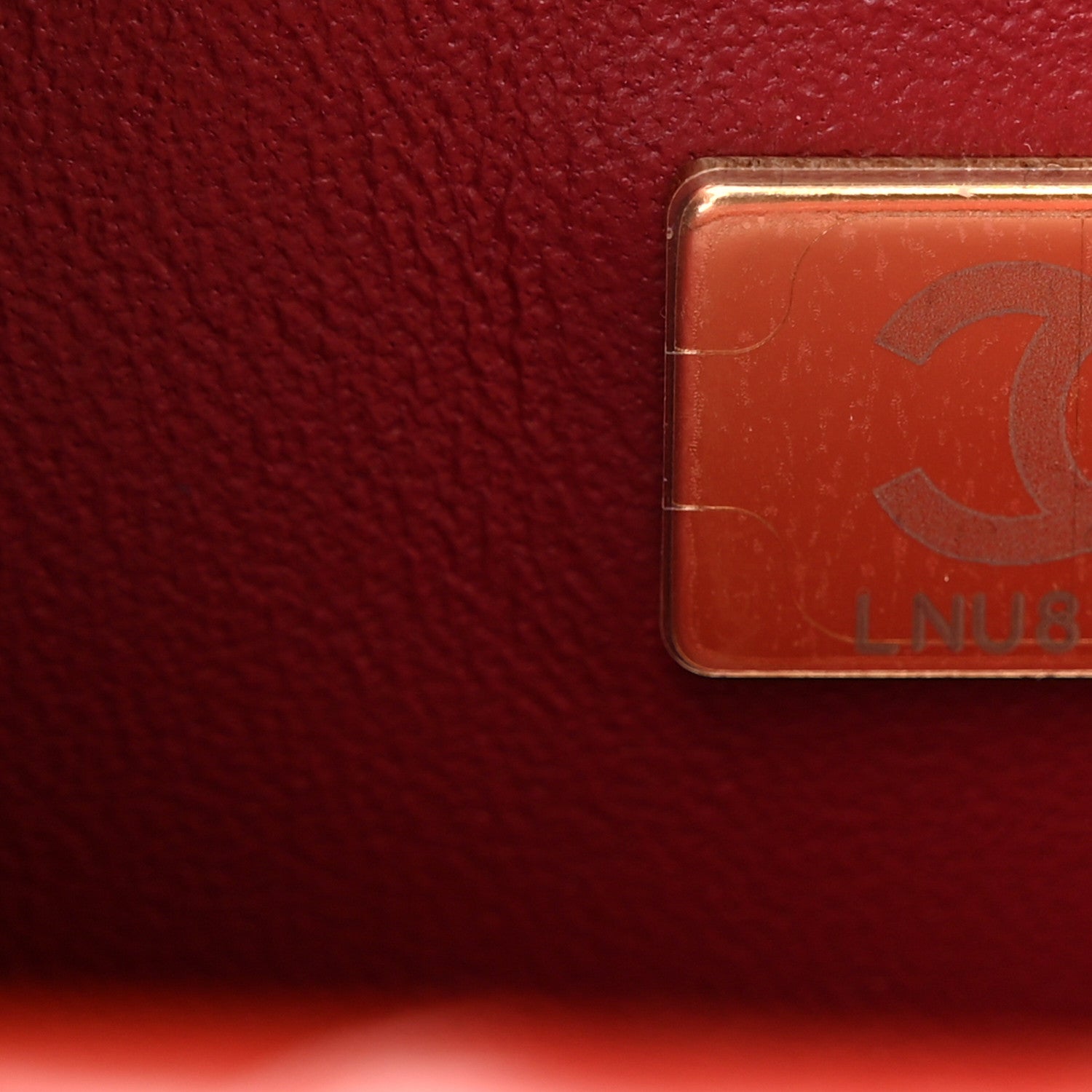 Chanel Calfskin Crocodile Embossed Turn Around Mini Flap Burgundy 7 of 11
