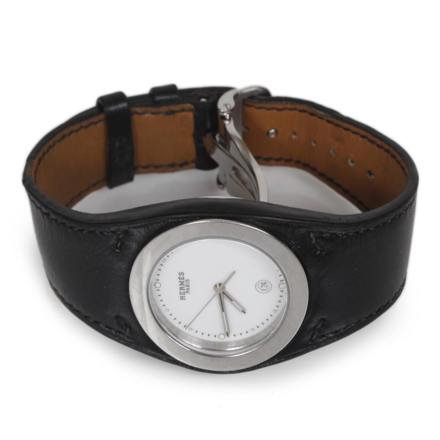 Stainless Steel Barenia 30mm Harnais Quartz Watch Noir