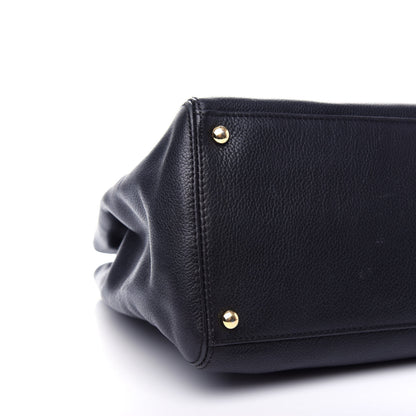 Chanel Calfskin Cerf Executive Shopper Tote Black 9 of 12
