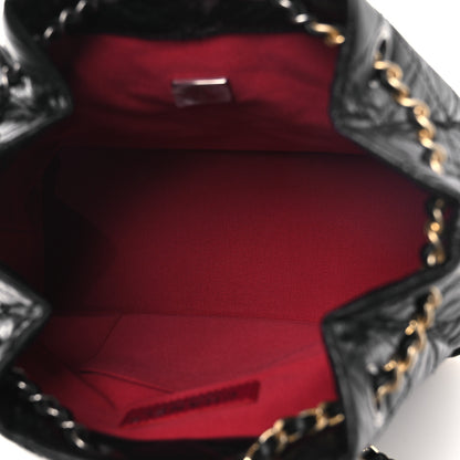 Chanel Aged Calfskin Quilted Small Gabrielle Backpack Black 4 of 9