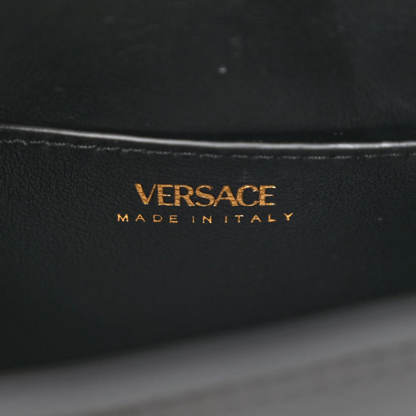 Patent Calfskin Small La Medusa Top Handle Bag Black