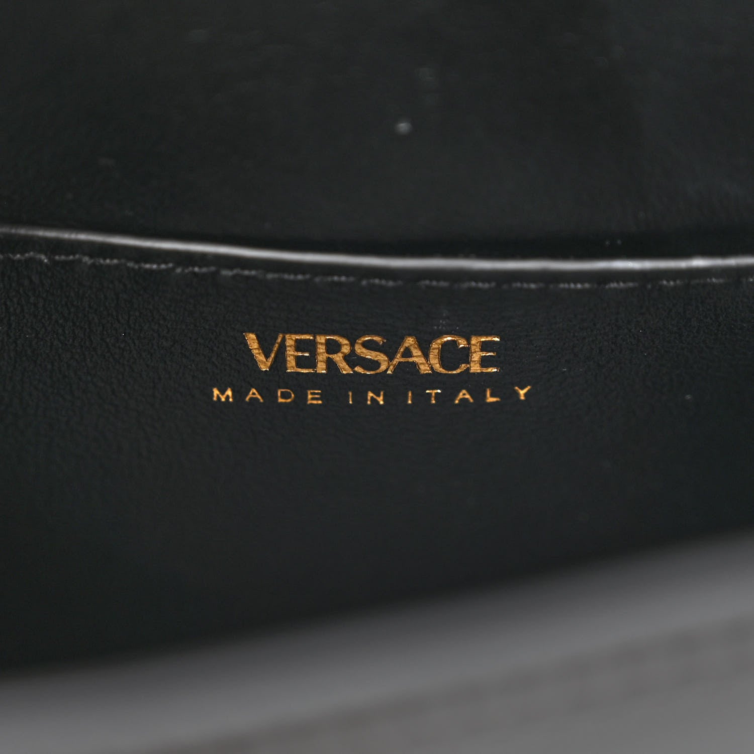 Versace Patent Calfskin Small La Medusa Top Handle Bag Black 6 of 9