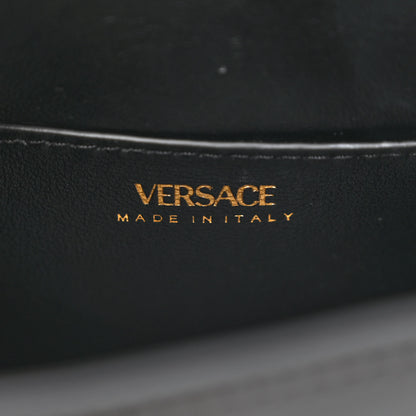 Versace Patent Calfskin Small La Medusa Top Handle Bag Black 6 of 9